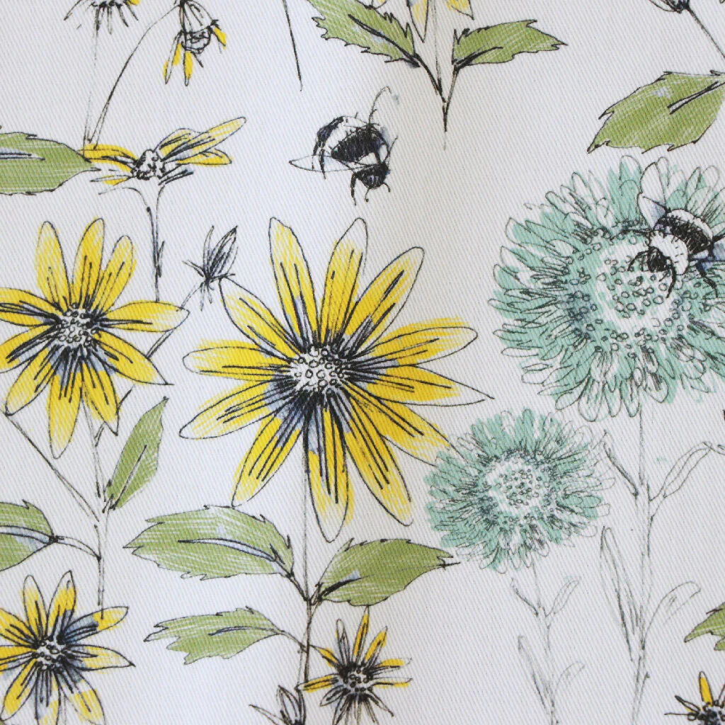 Seed Home Designs Bumblebee and Flora Soft Furnishing Fabric - Image 7