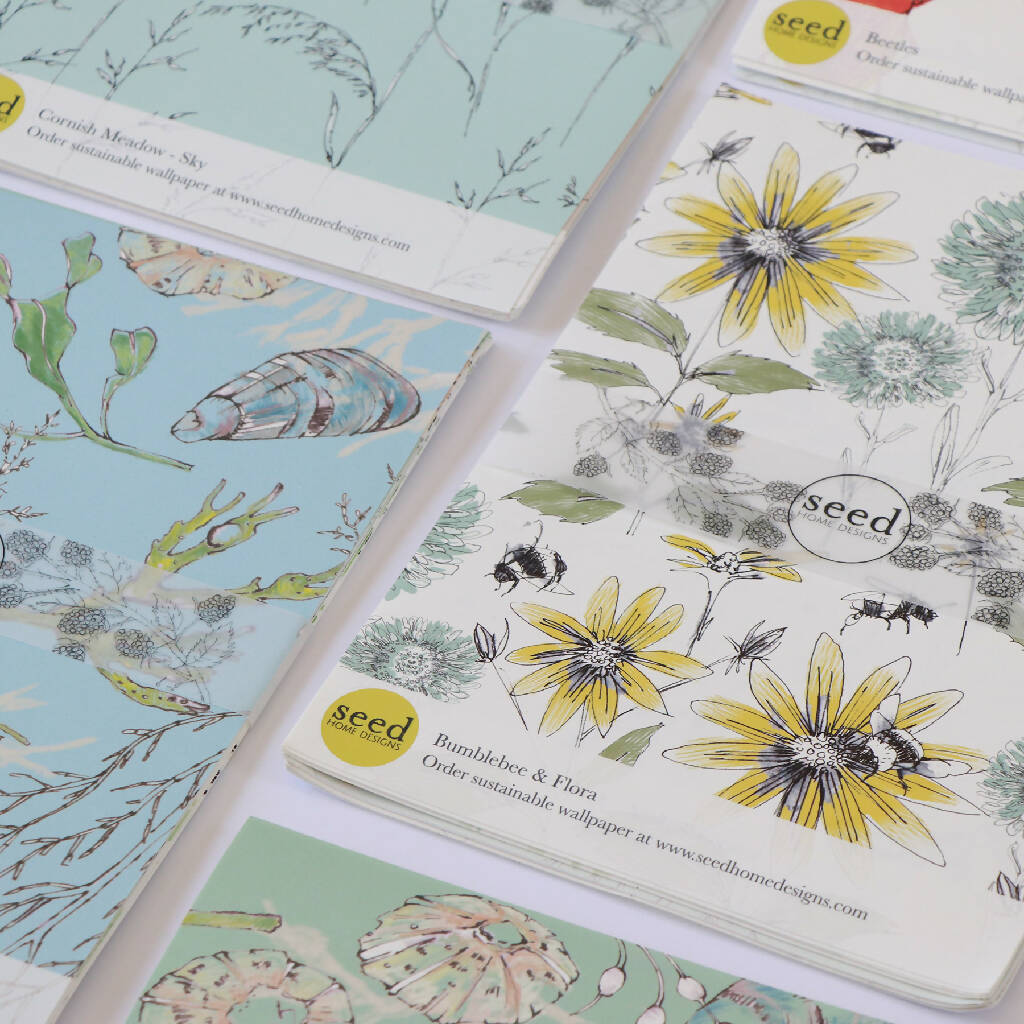 Seed Home Designs Sustainable Wallpaper Collection Sample Pack - Image 2