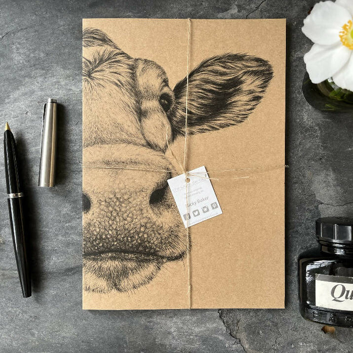Selection of Three Kraft Notebooks - Hare, Red Squirrel and Guernsey Cow - Image 2