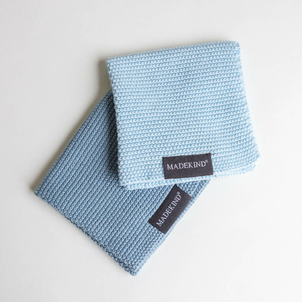 Set of 2 Organic Cotton Knitted Dishcloths - Image 10