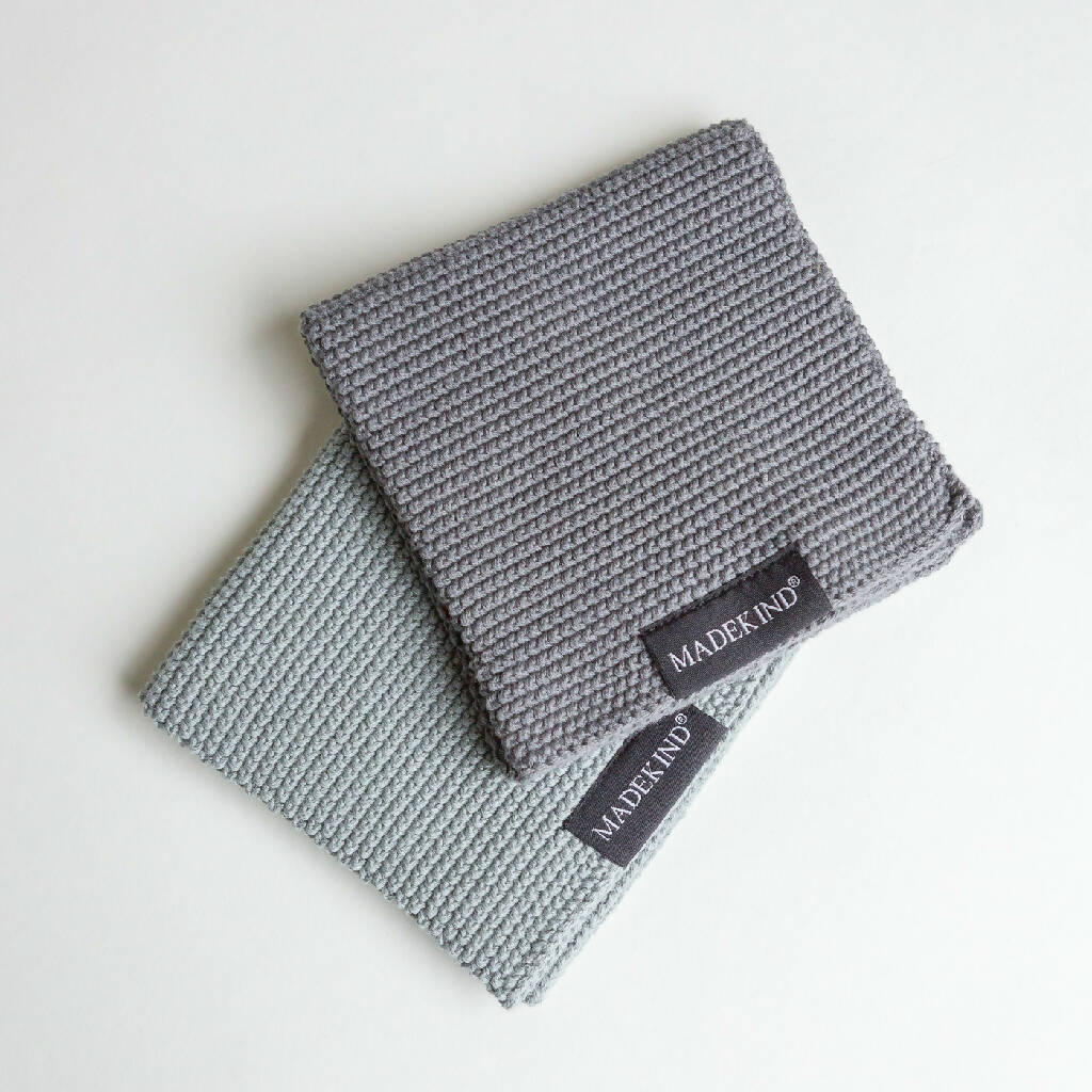 Set of 2 Organic Cotton Knitted Dishcloths - Image 11