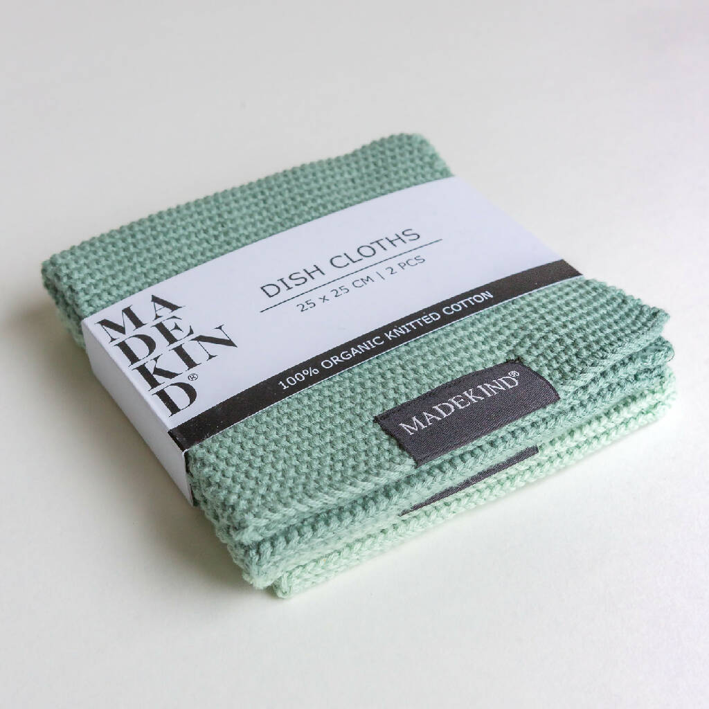 Set of 2 Organic Cotton Knitted Dishcloths - Image 4