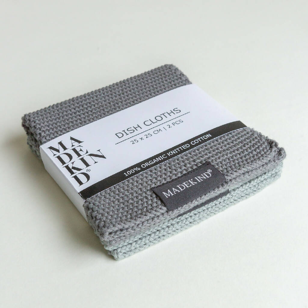 Set of 2 Organic Cotton Knitted Dishcloths - Image 5