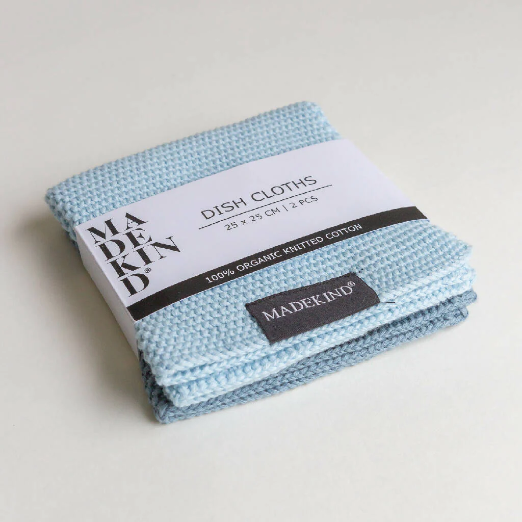 Set of 2 Organic Cotton Knitted Dishcloths - Image 6