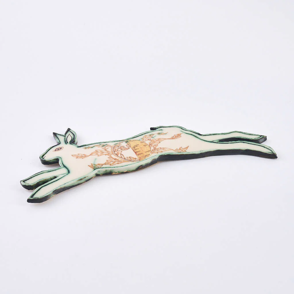 Set of 3 Ceramic Moon Phase Hares - Image 10