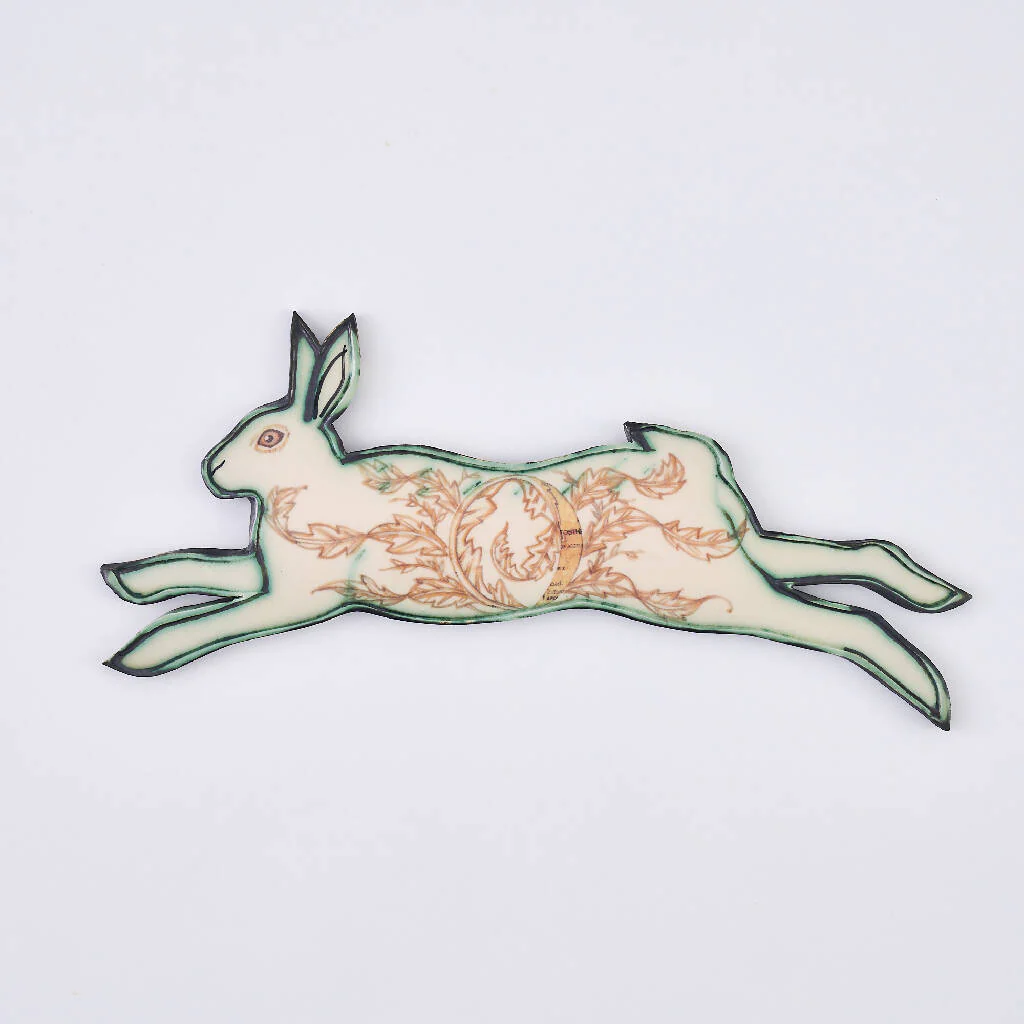 Set of 3 Ceramic Moon Phase Hares - Image 6