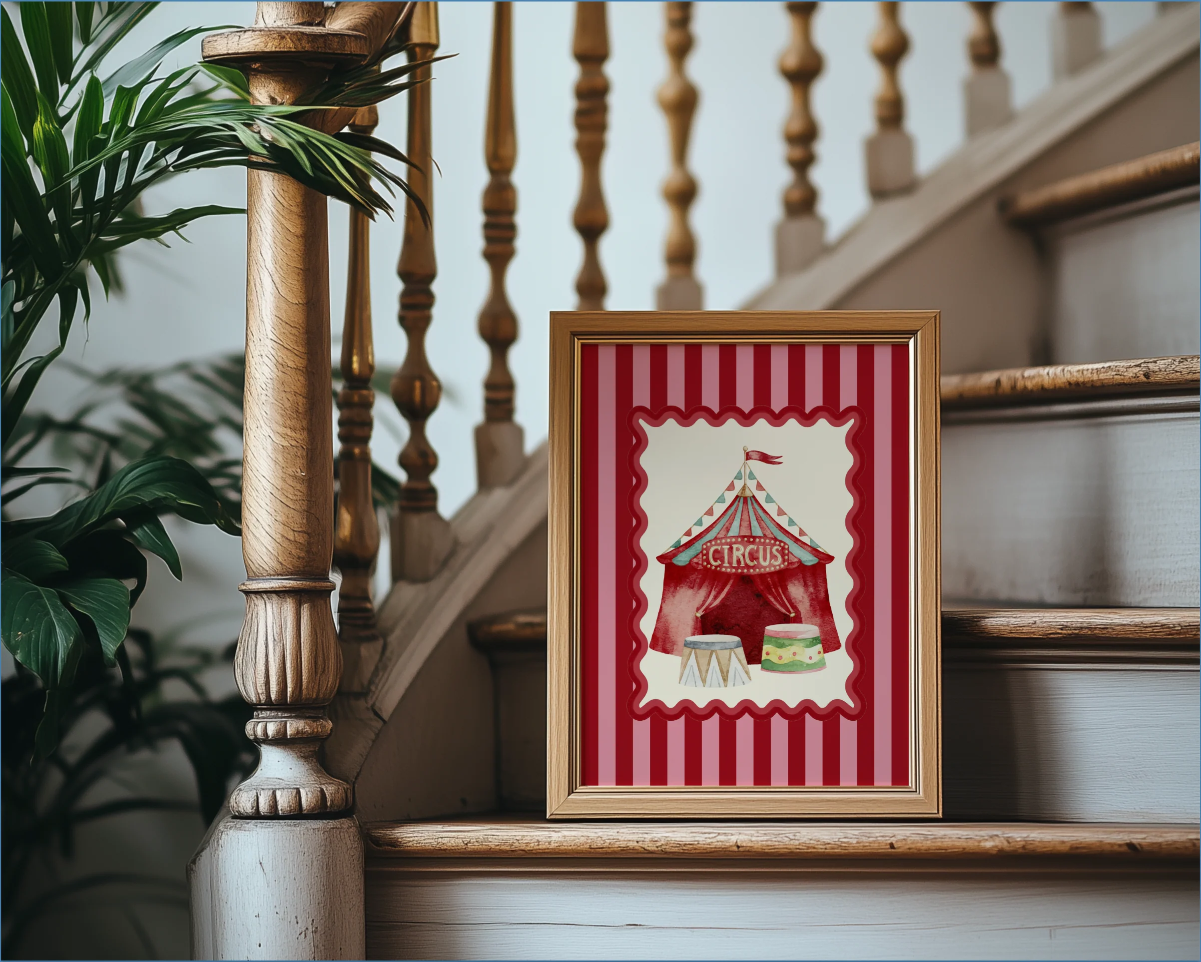 Set of 3 Kids Room Illustrations, Le Cirque Circus Artwork - Image 6