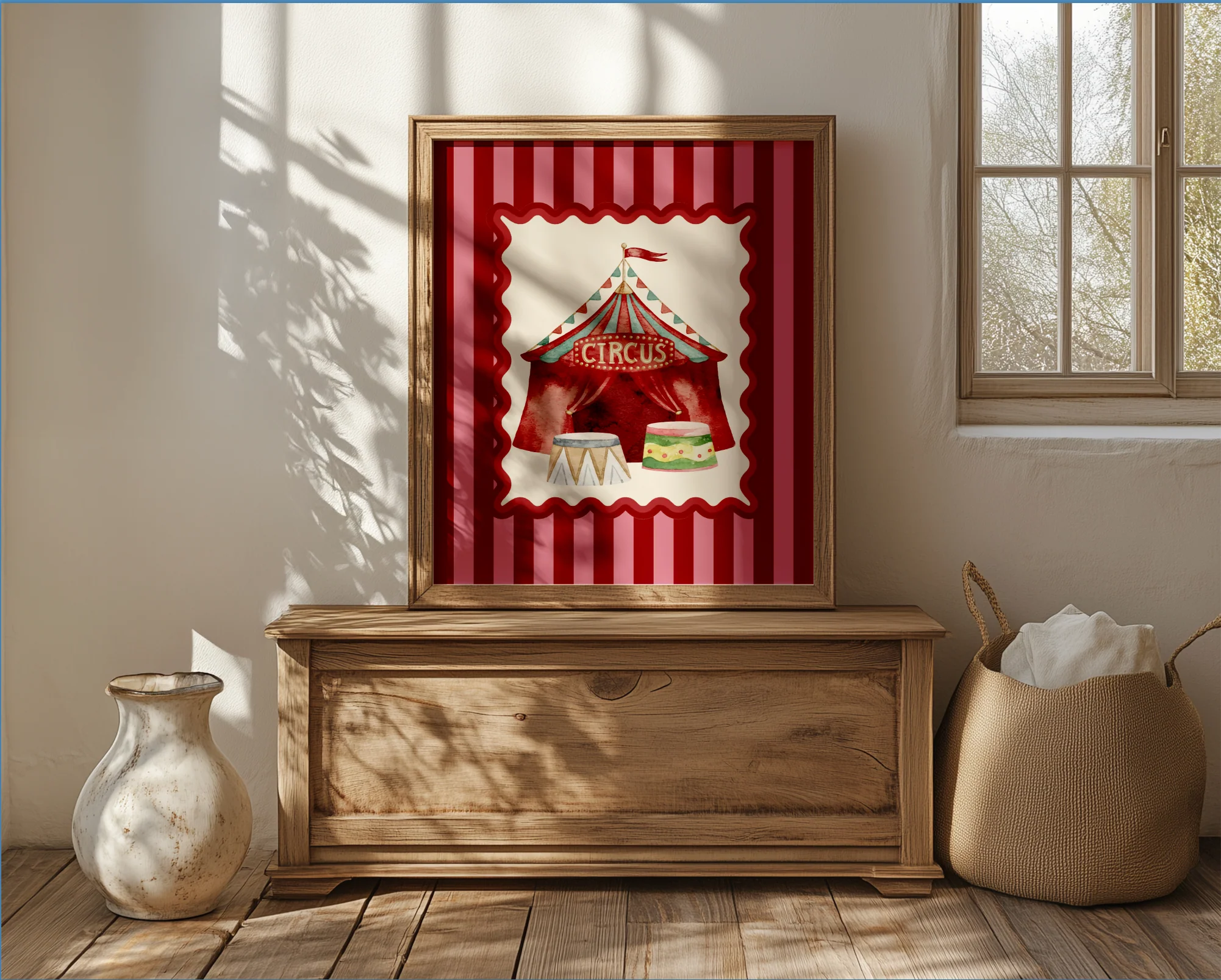 Set of 3 Kids Room Illustrations, Le Cirque Circus Artwork - Image 8