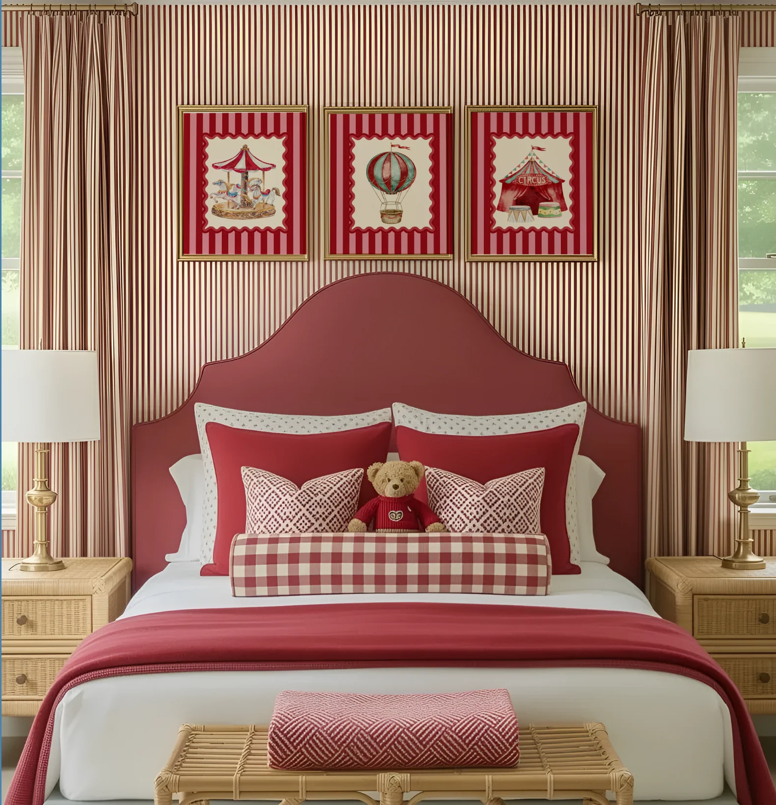 Set of 3 Kids Room Illustrations, Le Cirque Circus Artwork - Image 2
