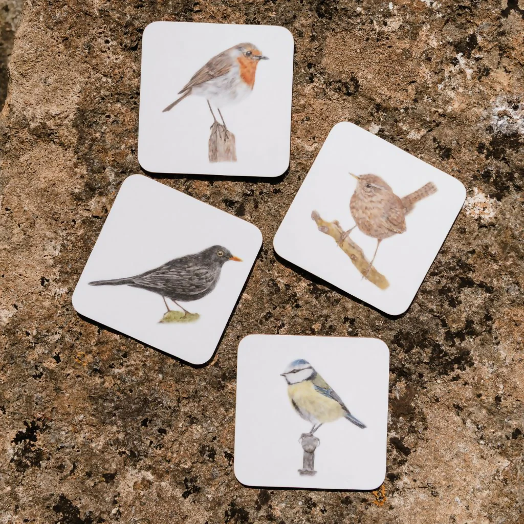 Set of 4 Wren Coasters - Image 2
