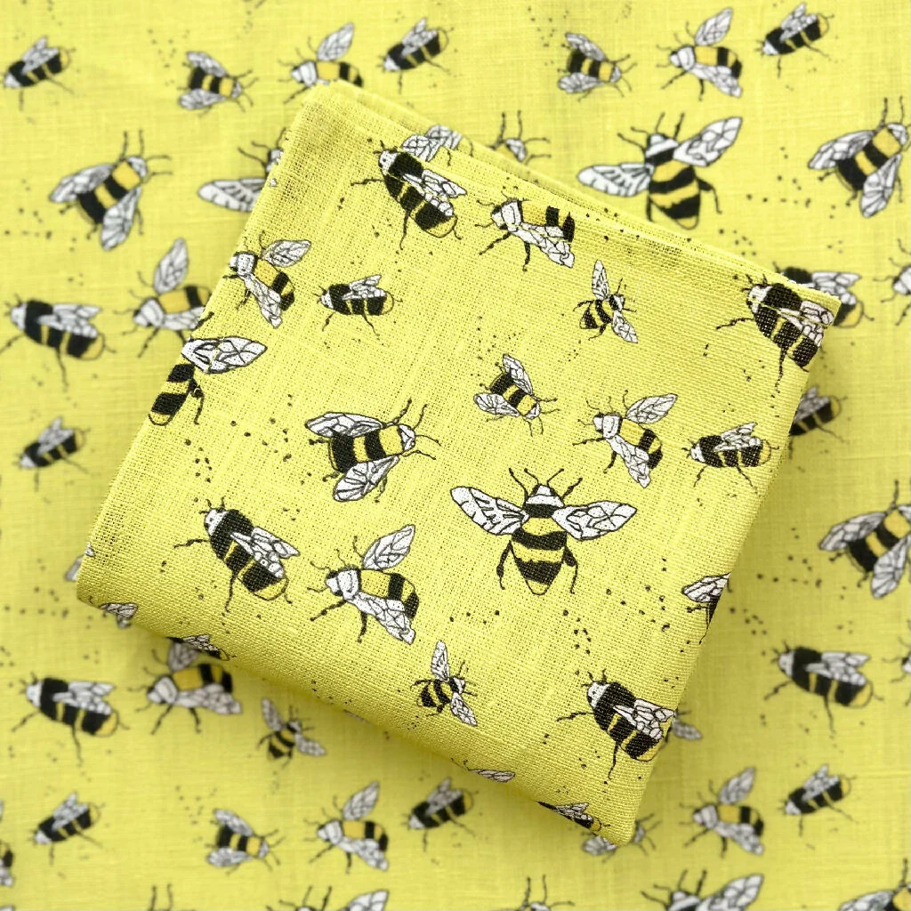 Set of Two Linen Napkins - Buzzy Bee's - Image 6