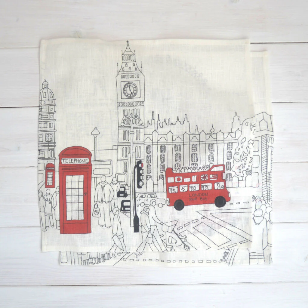 Set of Two London Linen Napkins - Image 5
