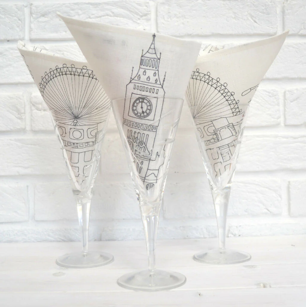 Set of Two London Linen Napkins - Image 7