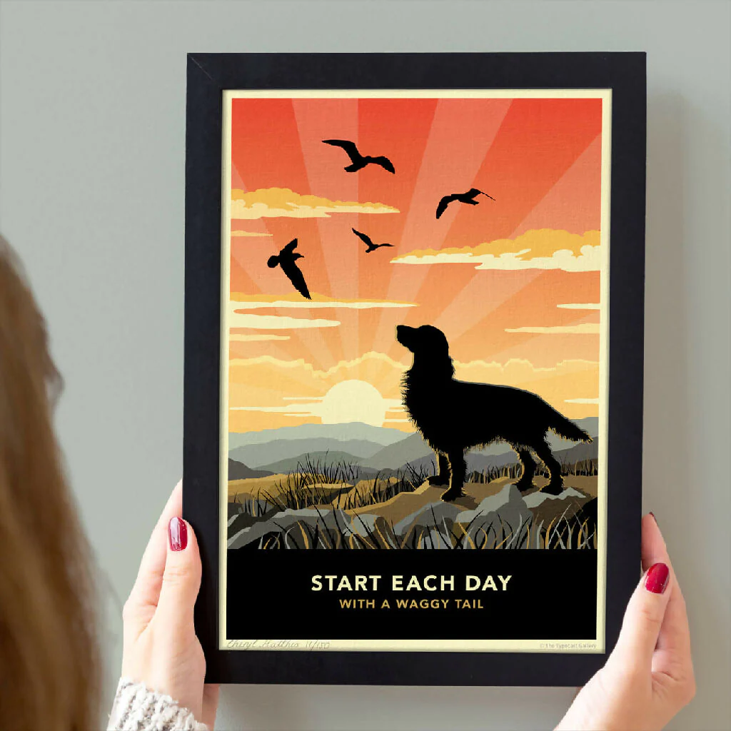 SETTER ‘WAGGY TAILS’ LIMITED EDITION ART PRINT - Image 4