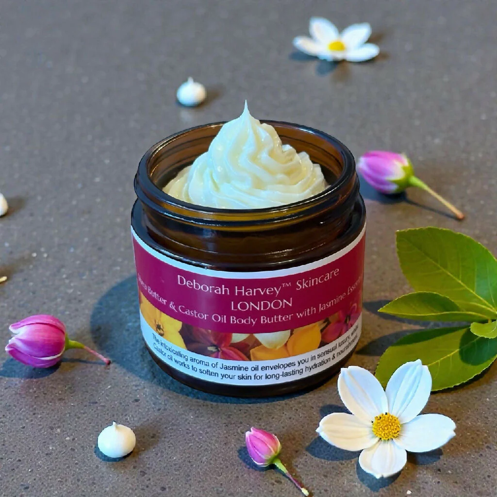 Shea Butter & CASTOR oil Body Butter With JASMINE Essential Oil - Image 2