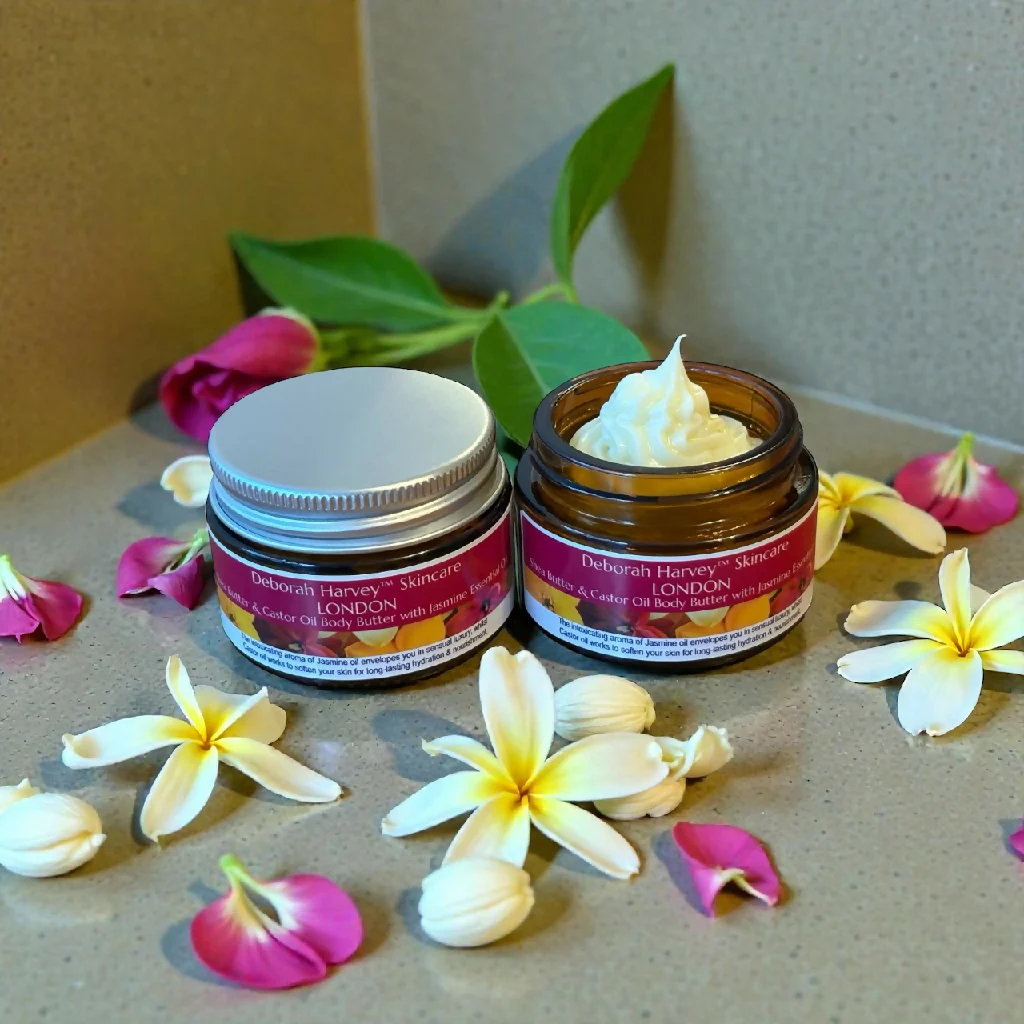 Shea Butter & CASTOR oil Body Butter With JASMINE Essential Oil - Image 8