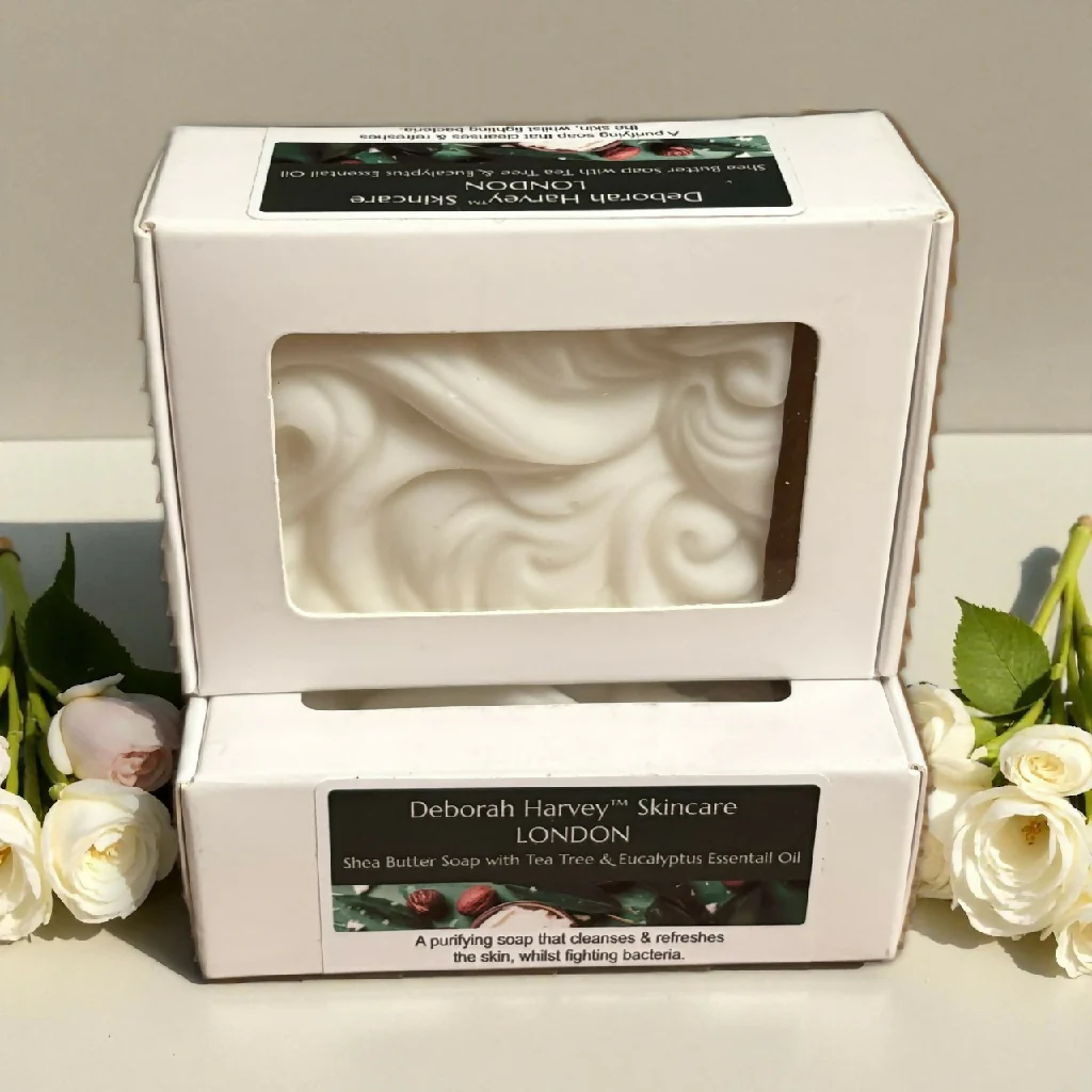Shea Butter SOAP WITH TEA TREE & EUCALYPTUS ESSENTIAL OIL - Image 6
