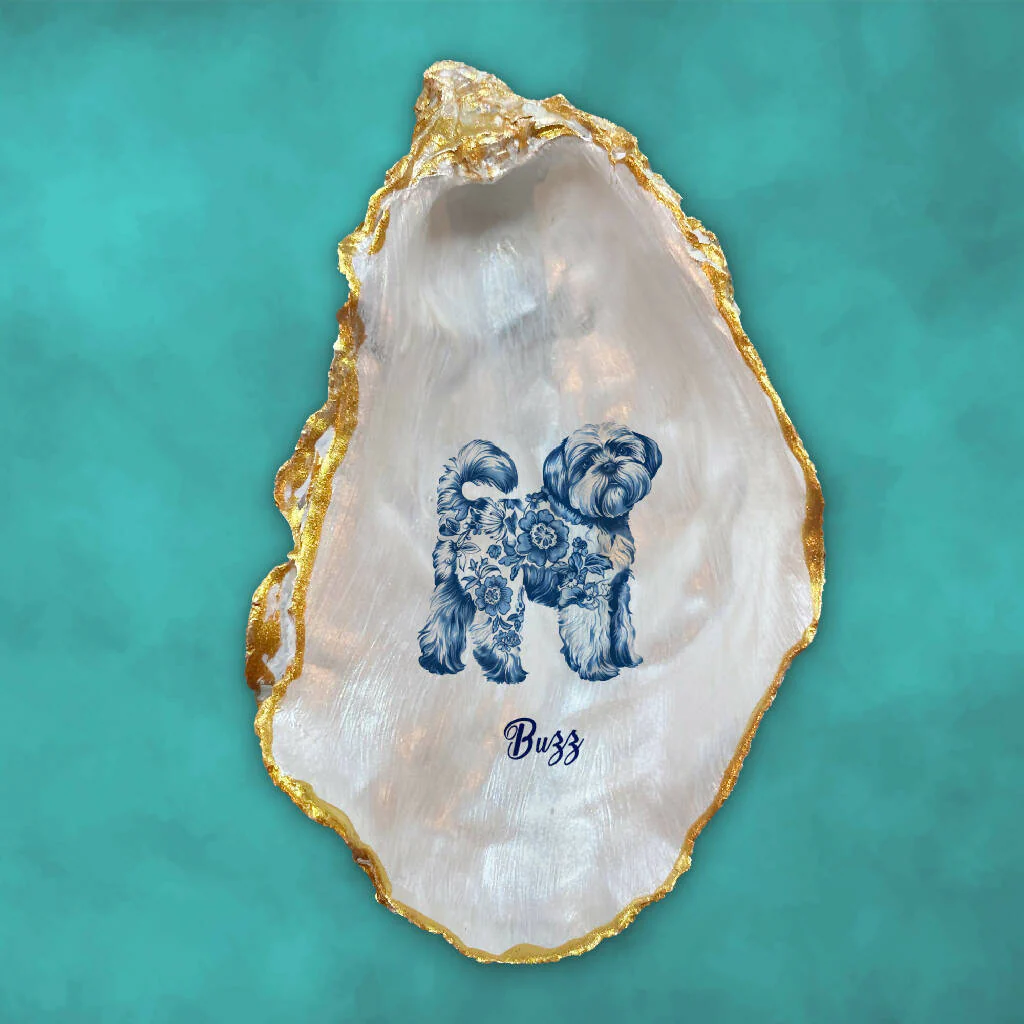 Shih Tzu Oyster Ornament - Image 2