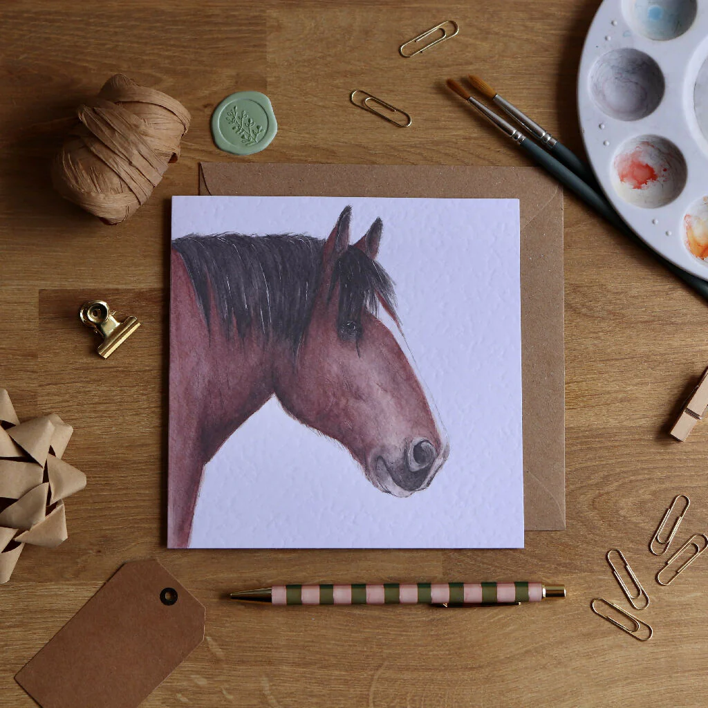 Shire Horse Greeting Card