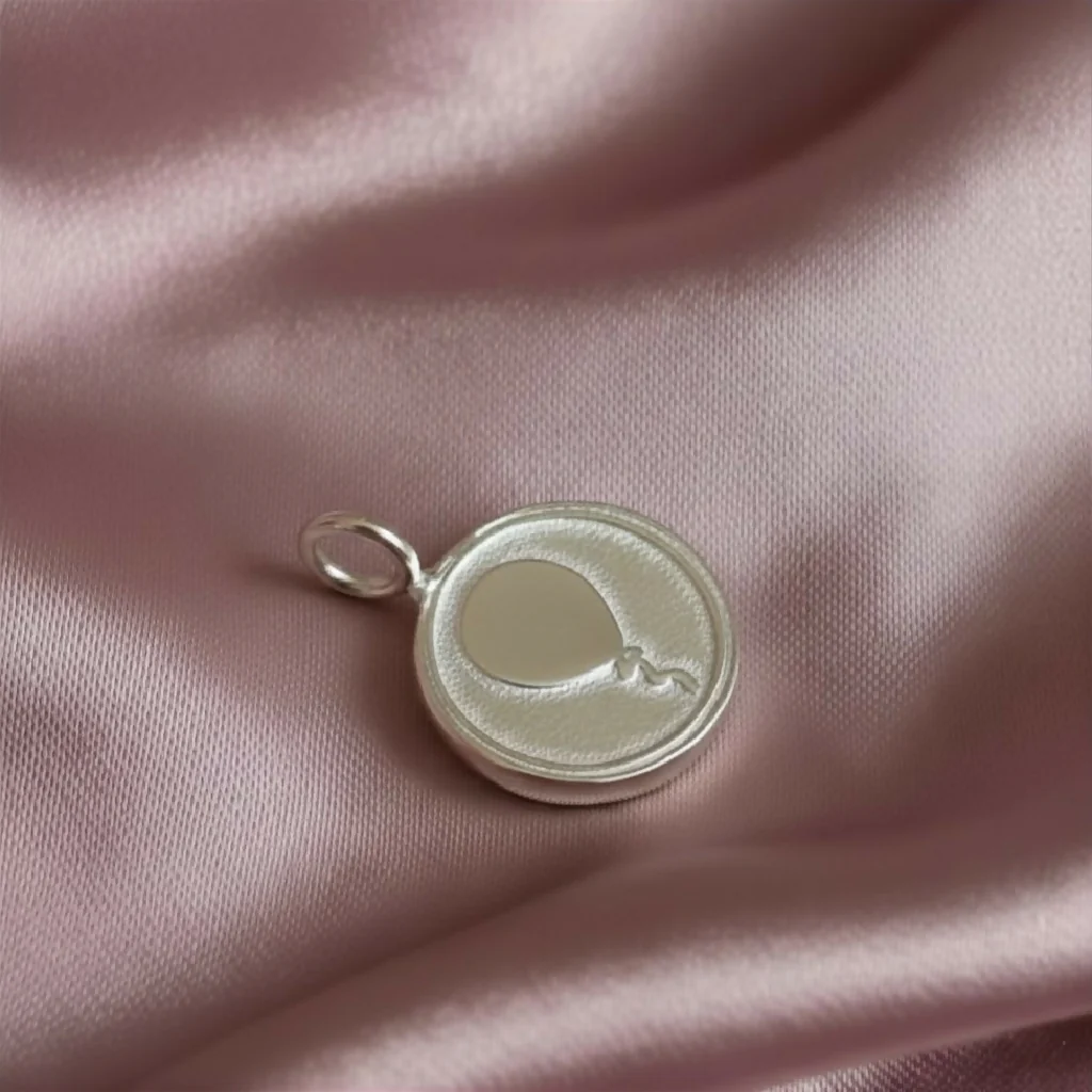 Sterling Silver Balloon Birthday Charm Necklace - Image 4
