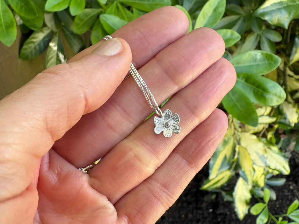 Silver Blossom Necklace - Image 4