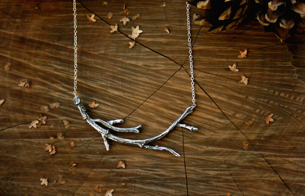 Silver Branch Necklace - Image 3
