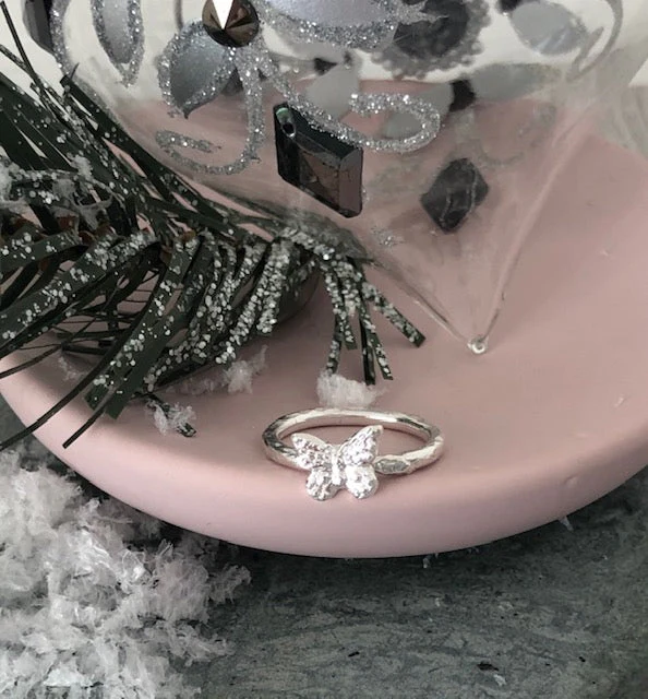 Silver Butterfly Ring