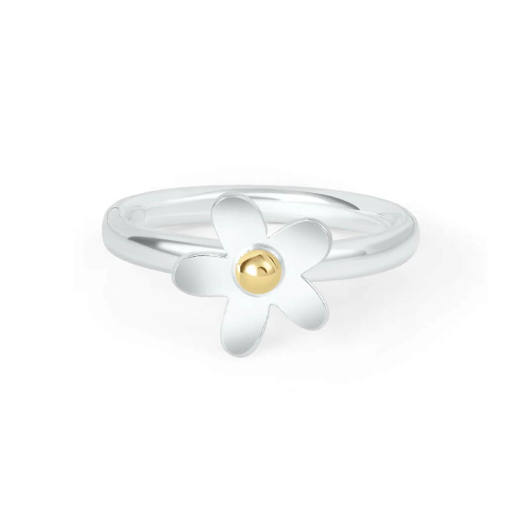 Silver Daisy Ring - Image 3