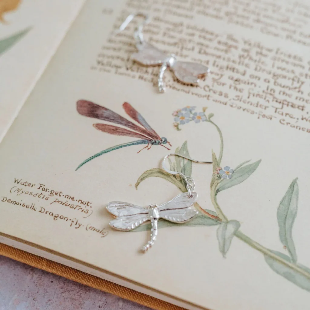 Silver Dragonfly Earrings