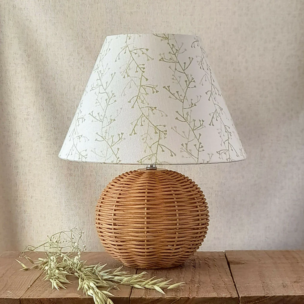 Silver Lane Linen Conical Lampshade