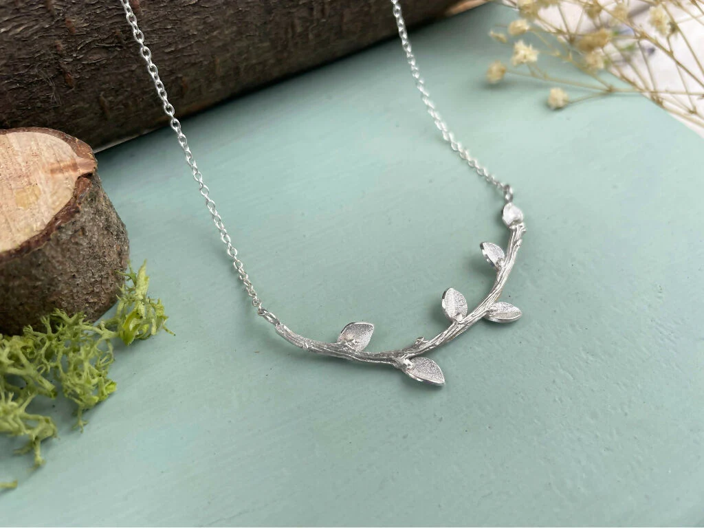 Silver Meadow Branch Necklace - Image 5
