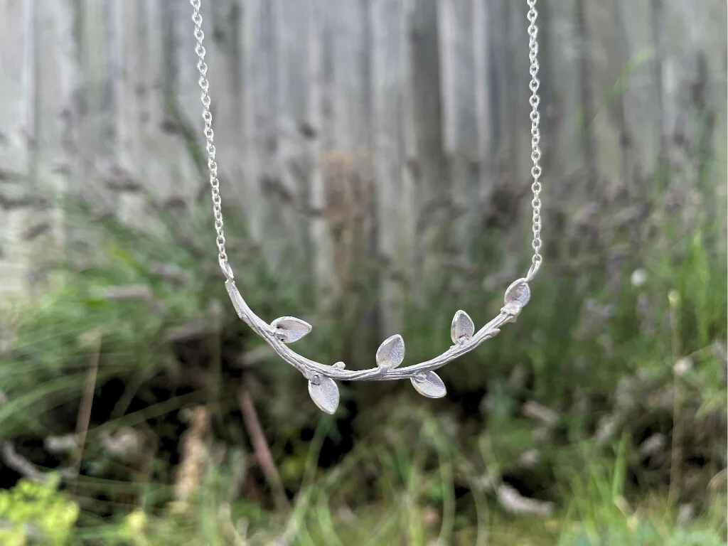 Silver Meadow Branch Necklace - Image 6