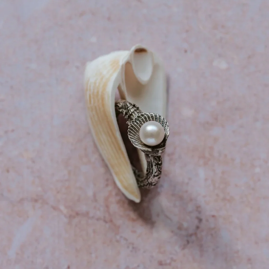 Silver & Pearl Coastal Ring - Image 3