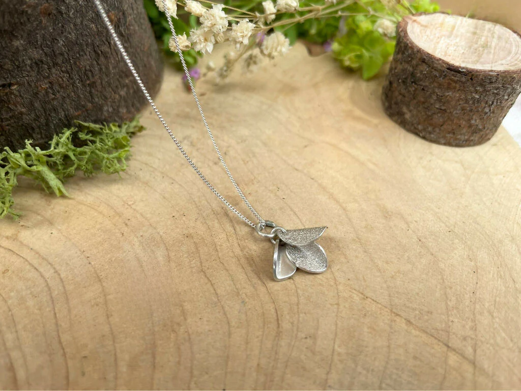 Silver Petals Necklace - Image 4