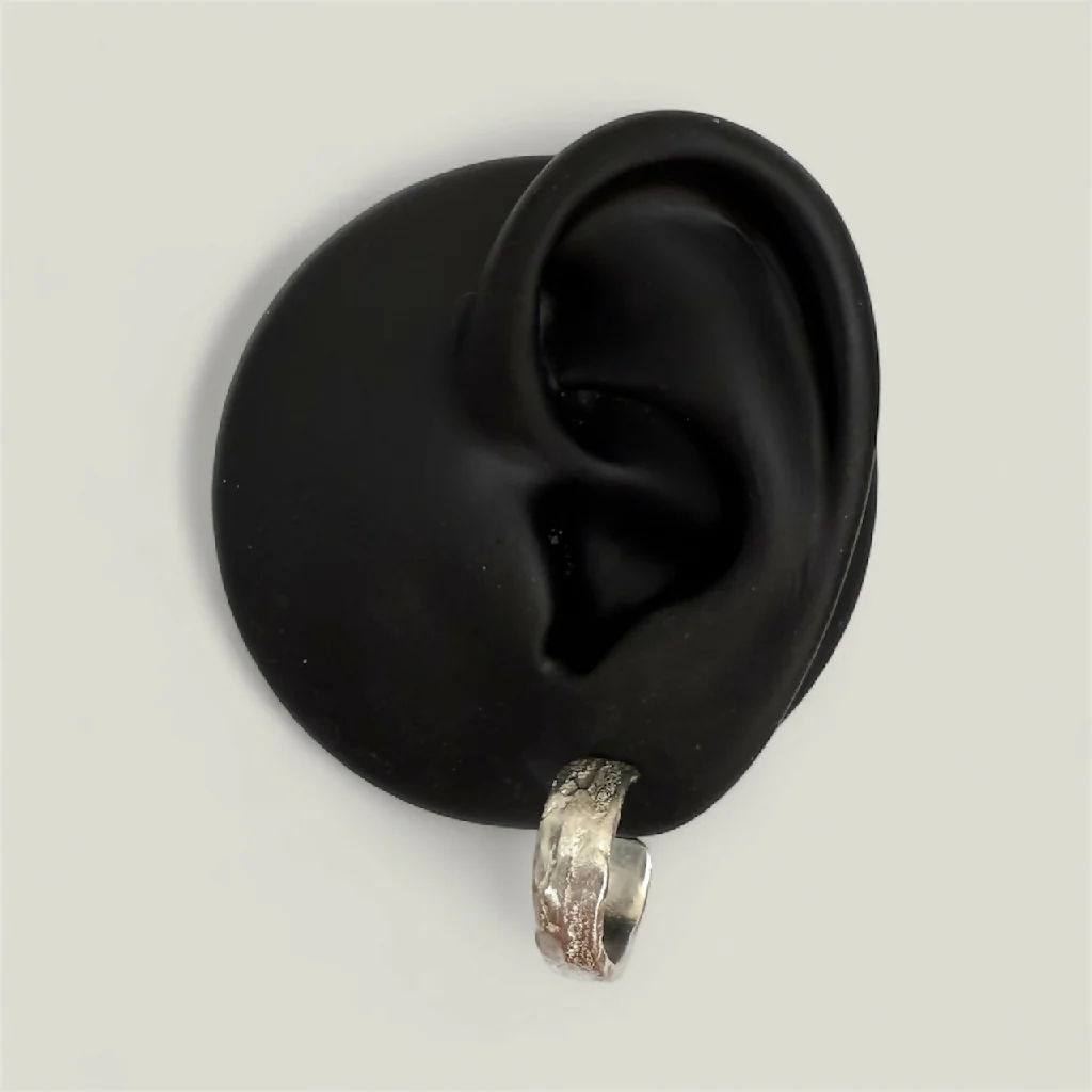 Silver Quarry Hoops - Image 2