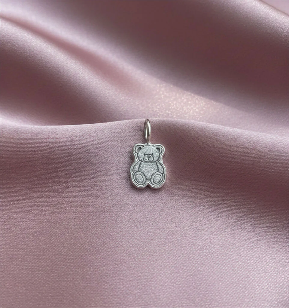 Sterling Silver Teddy Bear Charm Necklace | Meaningful gift - Image 2