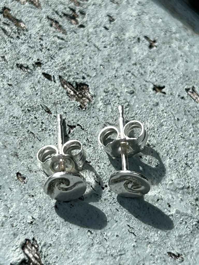Silver Wave Earrings - Image 2