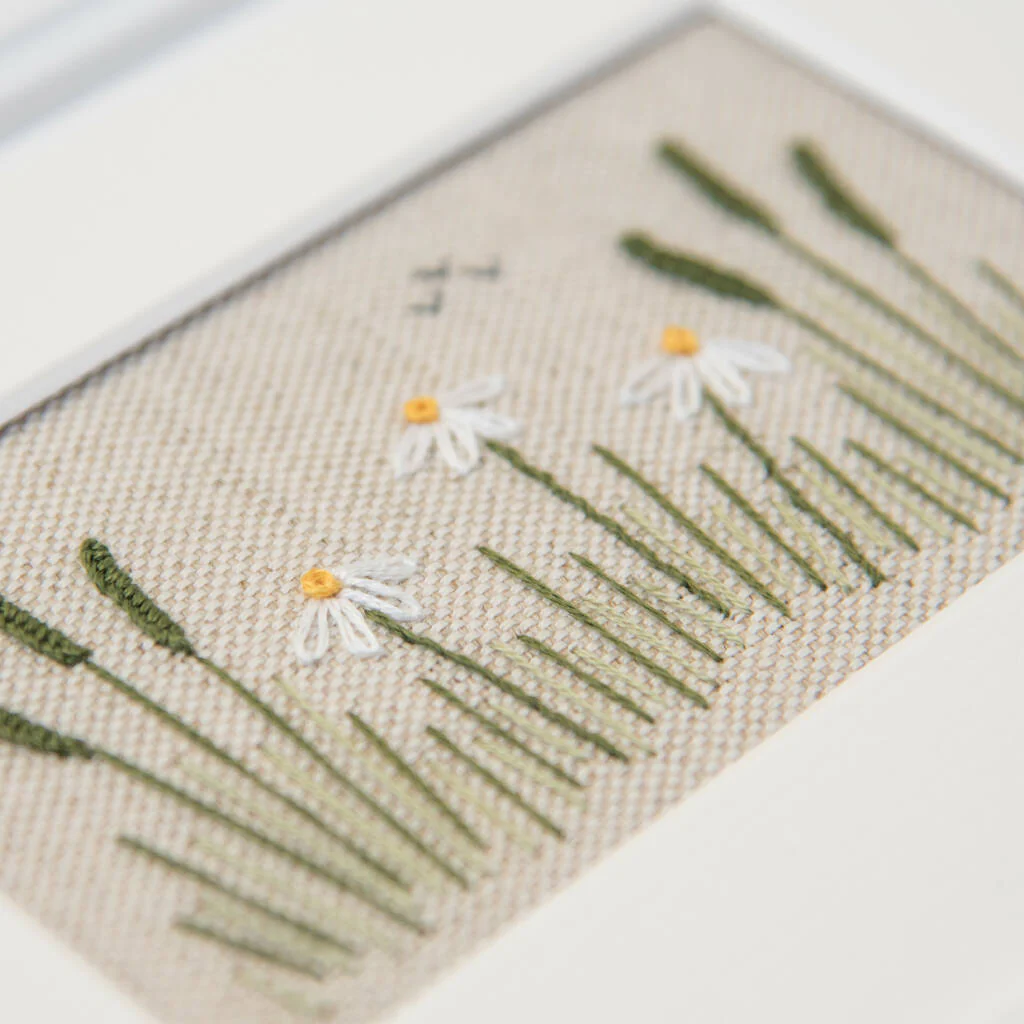 Simple Daisy Border Embroidery Kit - Image 4