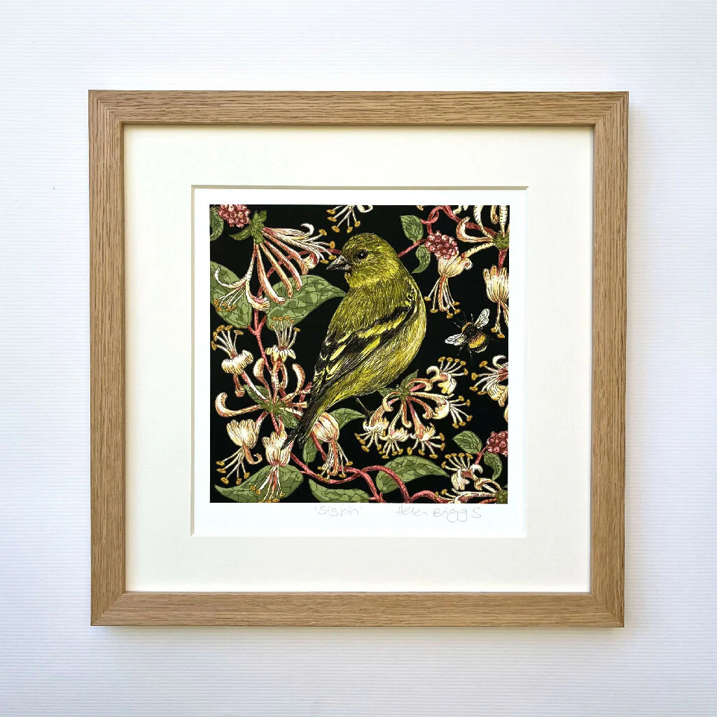 Siskin - Signed and Mounted Giclée Art Print - Image 4