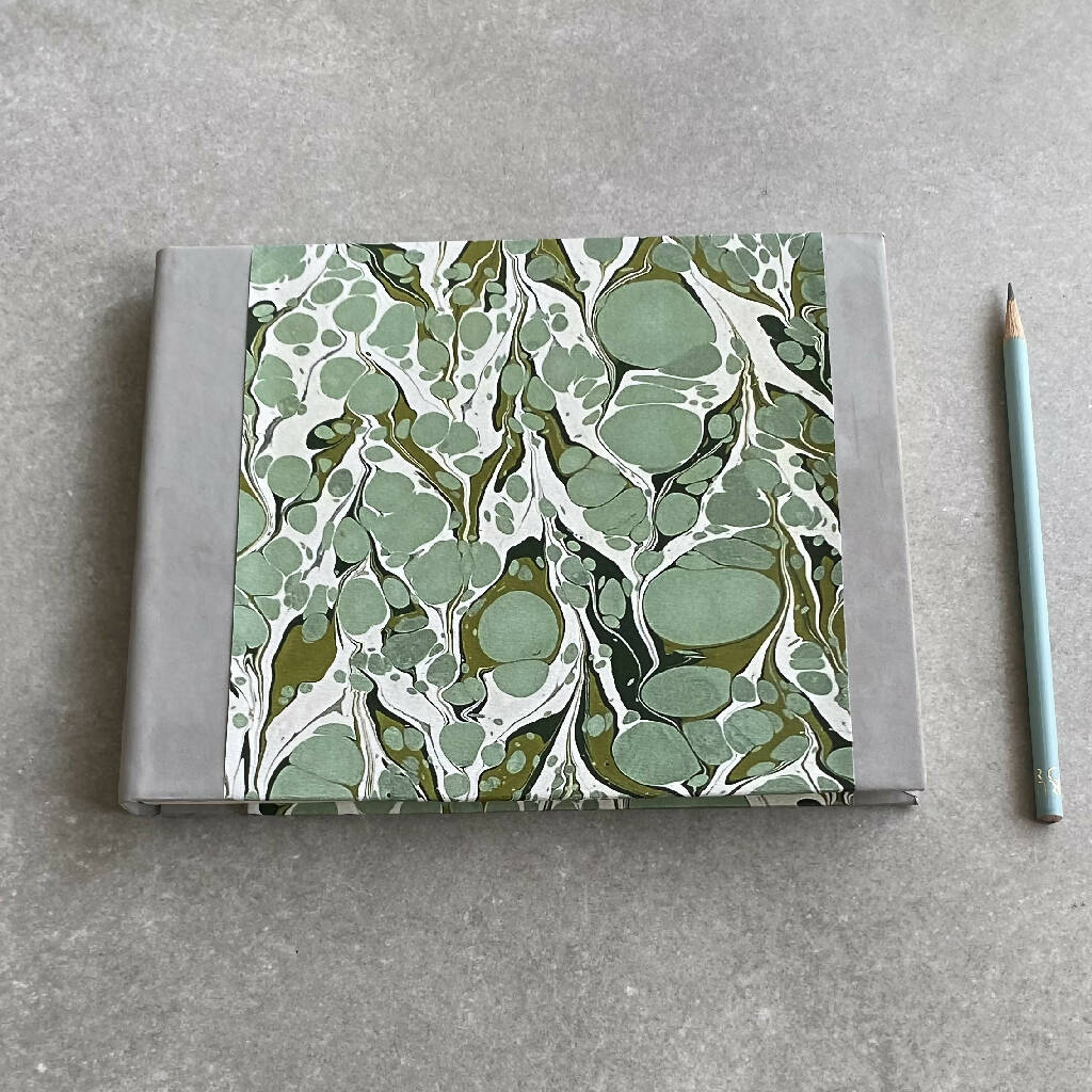 Sketch Book with Marble Design and Leather Detail - Image 2