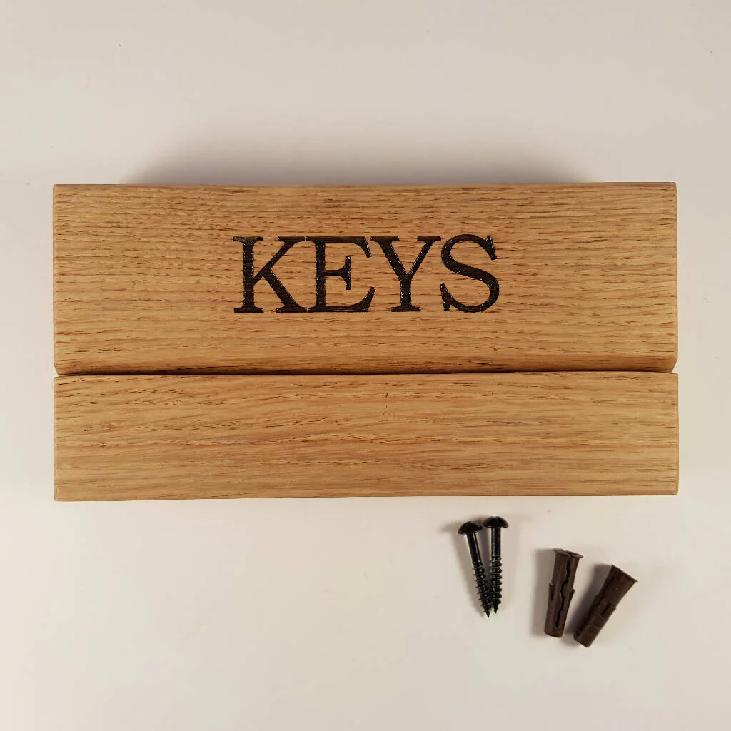 Slotted Oak Keyholder - Image 3