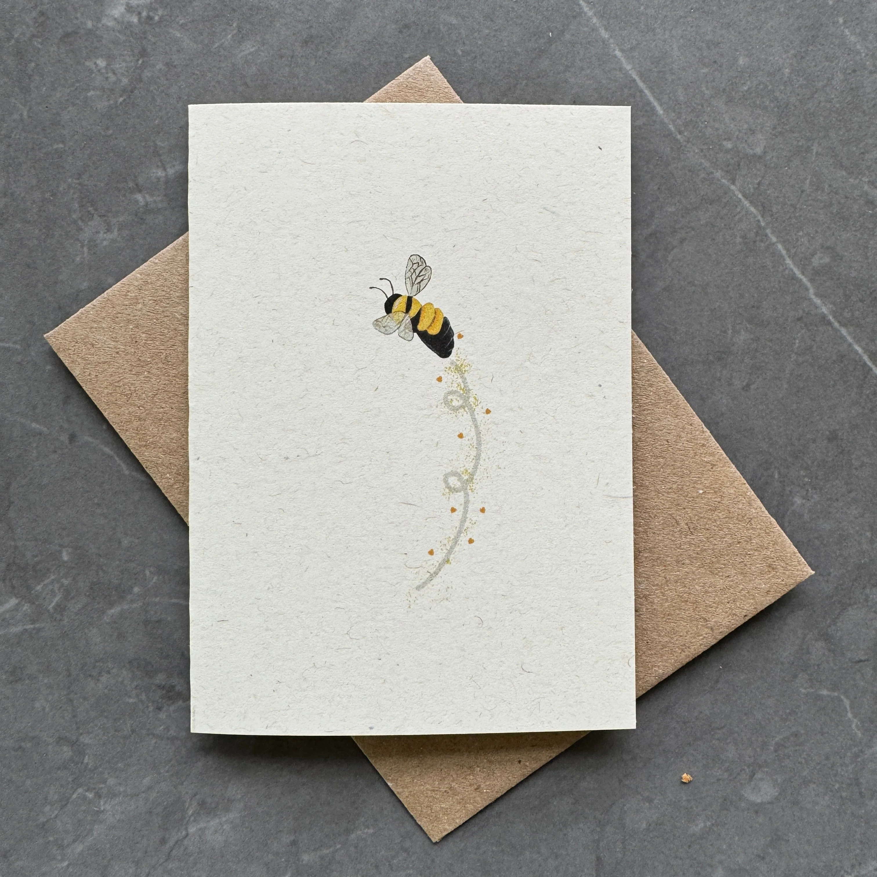 Small note cards with bee design - Image 2