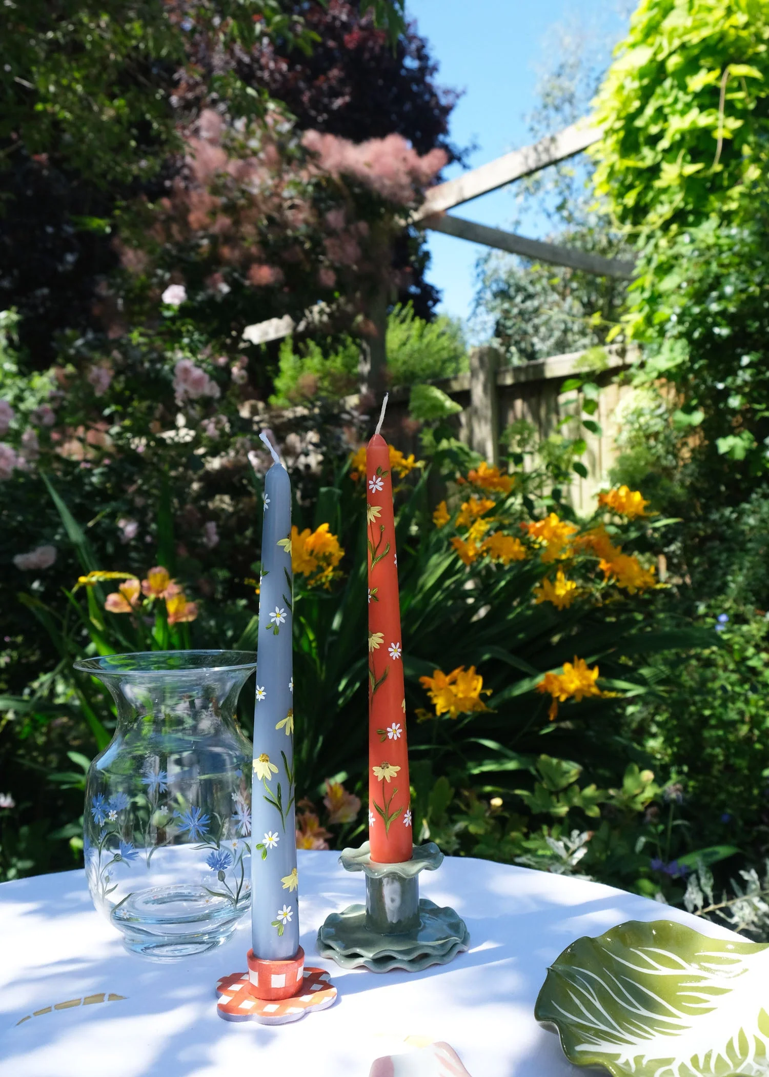 Sneezeweed & daisy candle - Image 4