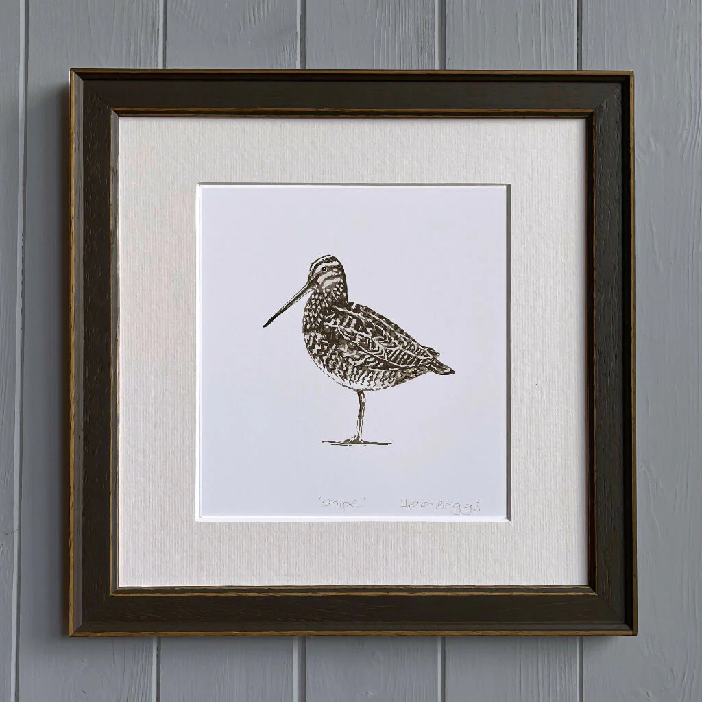 Snipe White -Signed and mounted Giclée Art Print - Image 2