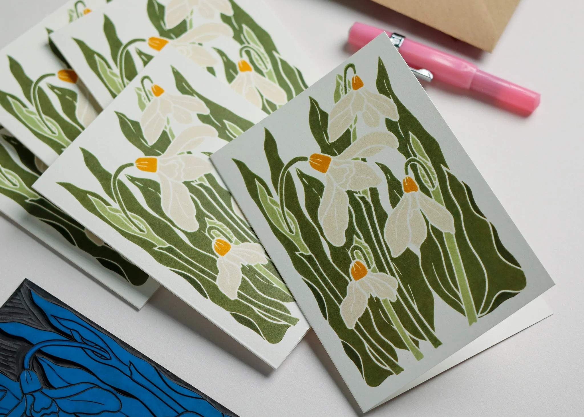 Snowdrops in the Garden | Set of 8 Notecards & Envelopes - Image 6