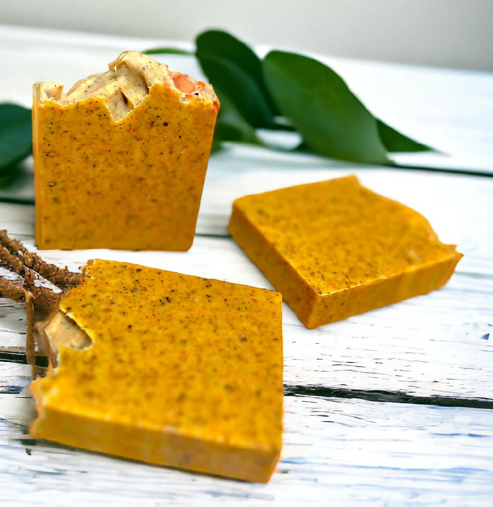 Soap Bar with Annatto Seeds and Sandalwood and Myrrh Parfum Small and Large Size - Image 5