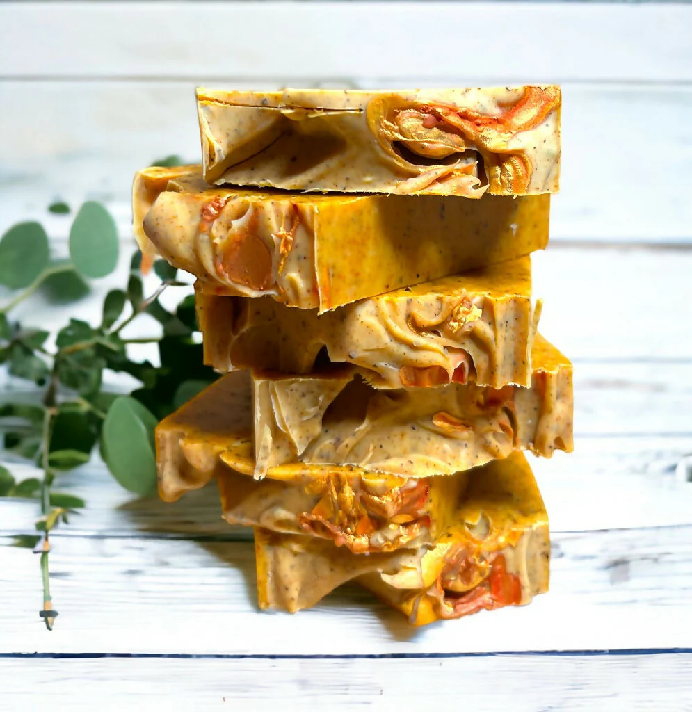 Soap Bar with Annatto Seeds and Sandalwood and Myrrh Parfum Small and Large Size - Image 8