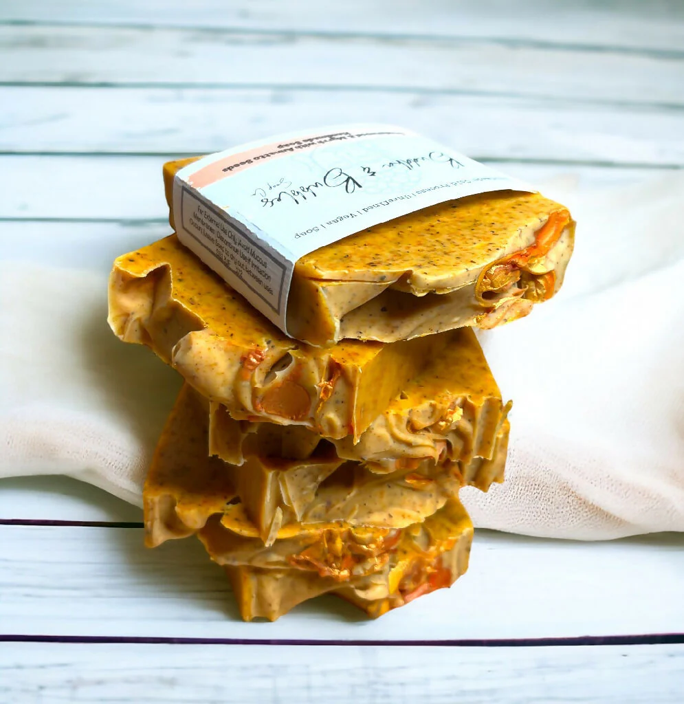 Soap Bar with Annatto Seeds and Sandalwood and Myrrh Parfum Small and Large Size - Image 9