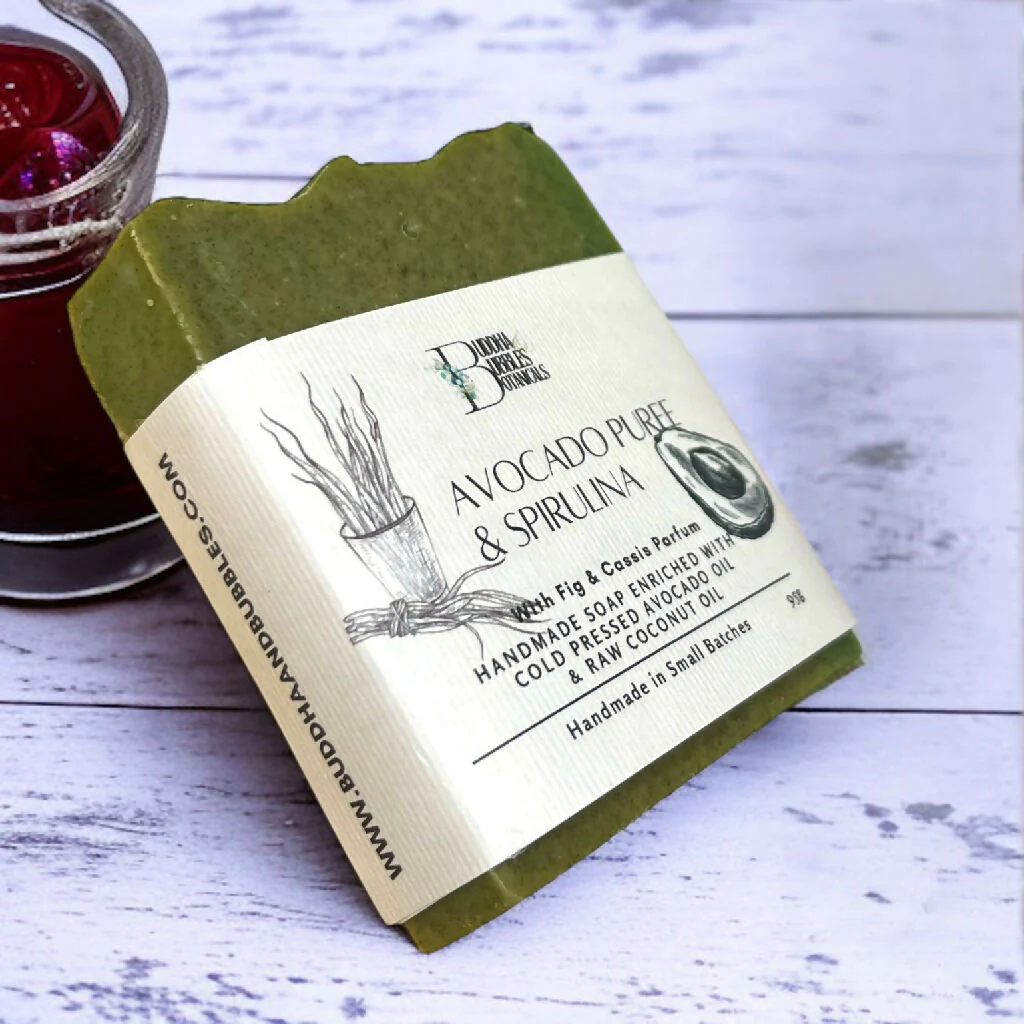 Soap Bar with Avocado Puree and Spirulina Small and Large Size - Image 4
