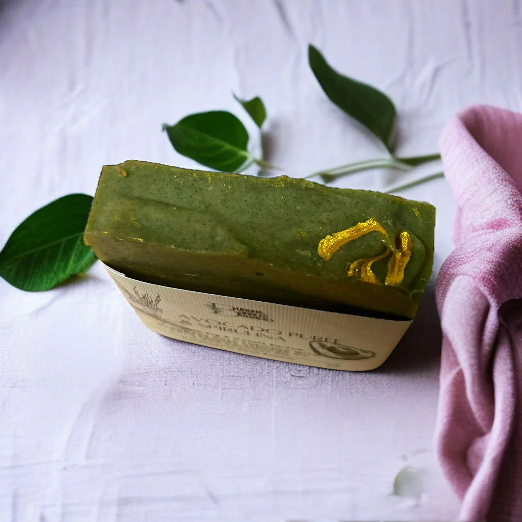 Soap Bar with Avocado Puree and Spirulina Small and Large Size - Image 5
